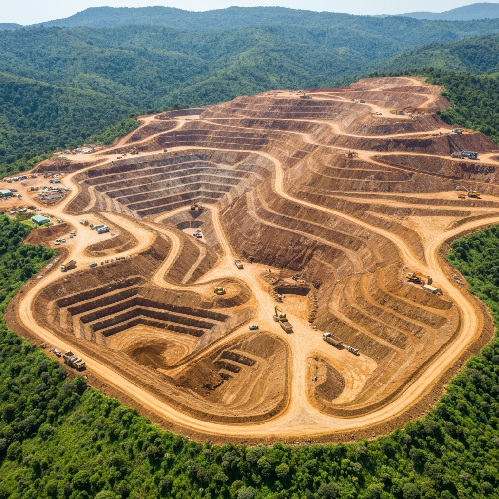 Mining operations in Tanzania